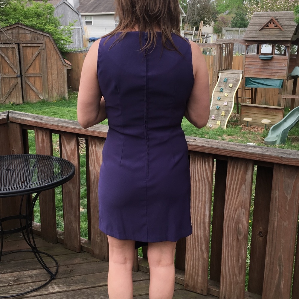 A5️⃣🌟! VTG Purple Sheath Dress & Jacket Set! EUC! - Picture 6 of 10